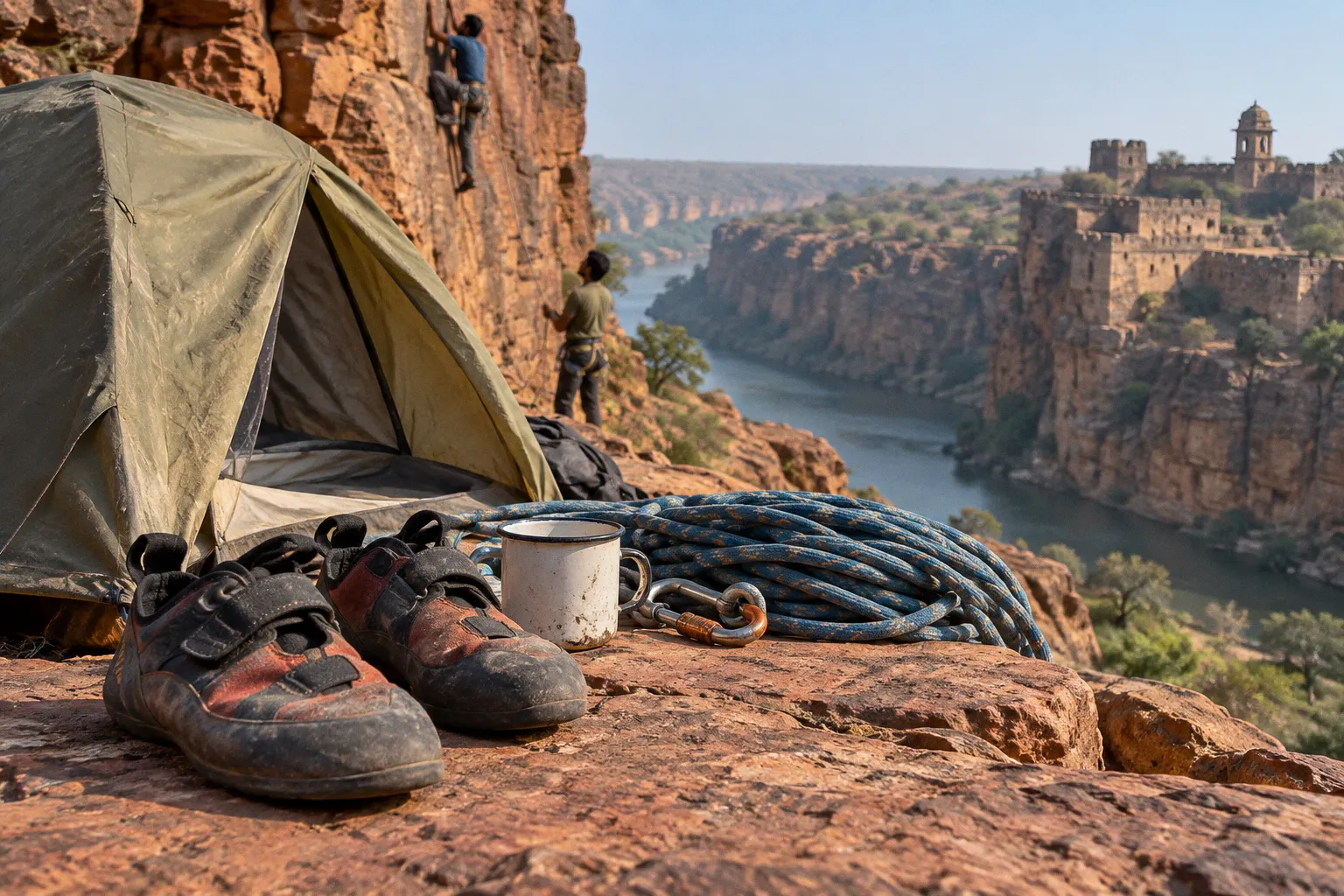 Gandikota rock climbing routes: a guide for beginners