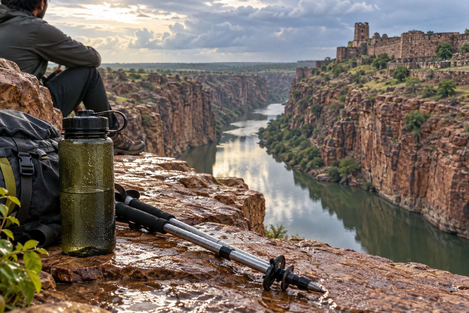 Pennar river water levels: safe conditions for canyon kayaking